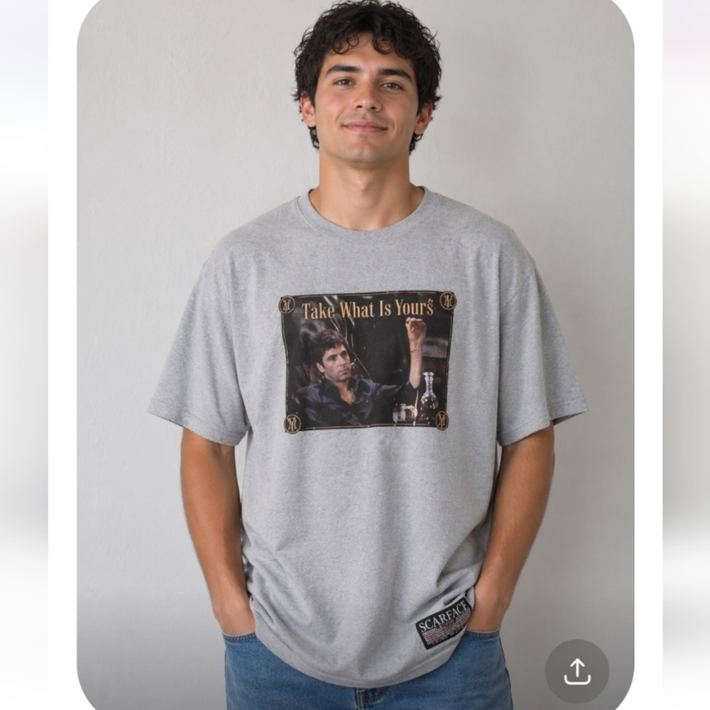 Vintage Scareface Graphic Short Sleeve T Shirt XL